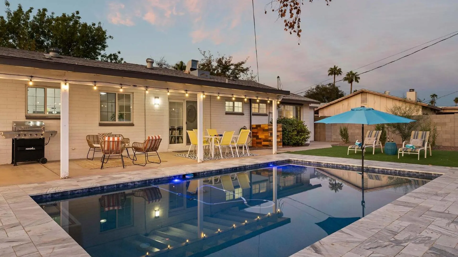 Shangri La Home - Boho Chic With Patio Pool & Grille Phoenix